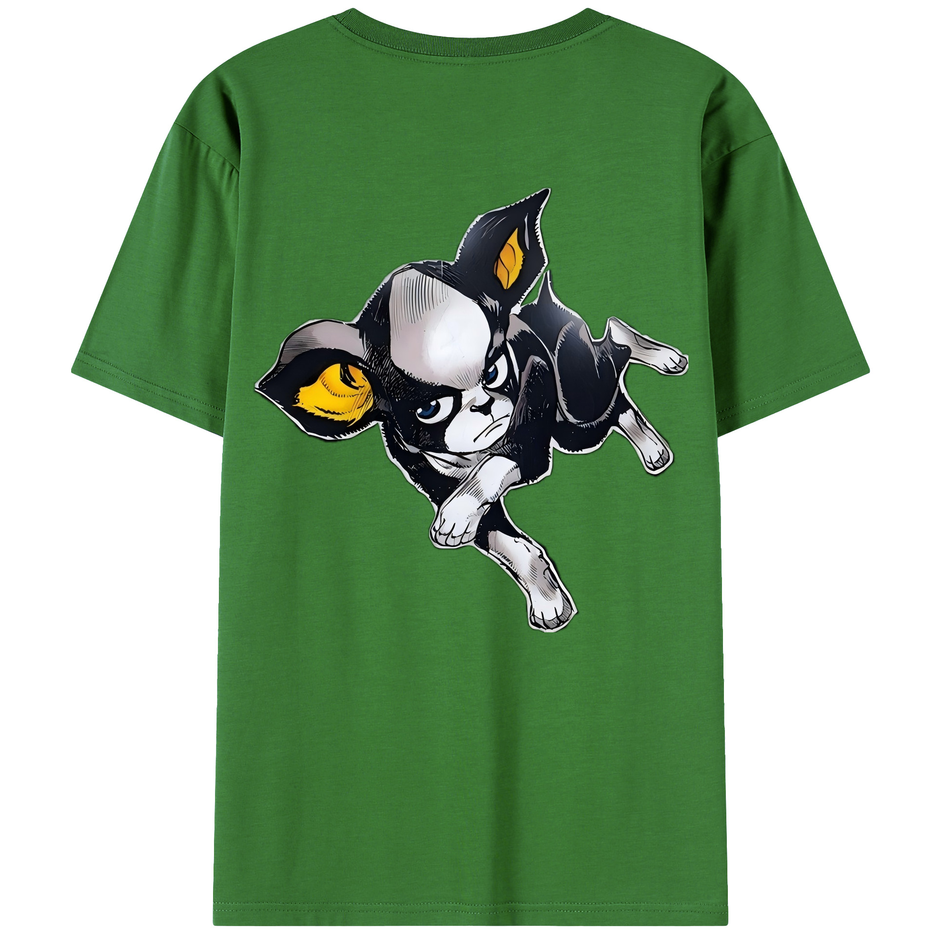 （画像用） ジョジョの奇妙な冒険 イギー JoJo's Bizarre Adventure Iggy レディース半袖Tシャツ(バックプリント)
